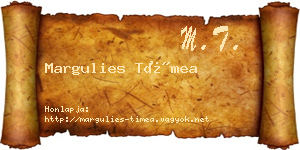 Margulies Tímea névjegykártya